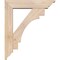 Ekena Millwork Merced Traditional Smooth Bracket w/ Offset Brace, Douglas Fir, 5 1/2"W x 22"D x 26"H BKT0604X22X26MRC01SDF - alternate 4